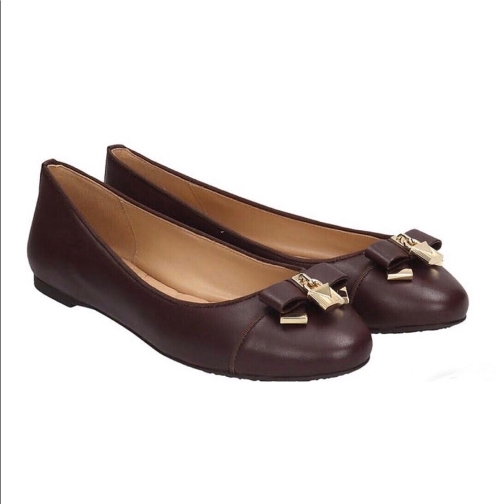 ❌SOLD❌ Michael Kors Leather Ballet Flats🌺 - Picture 1 of 15